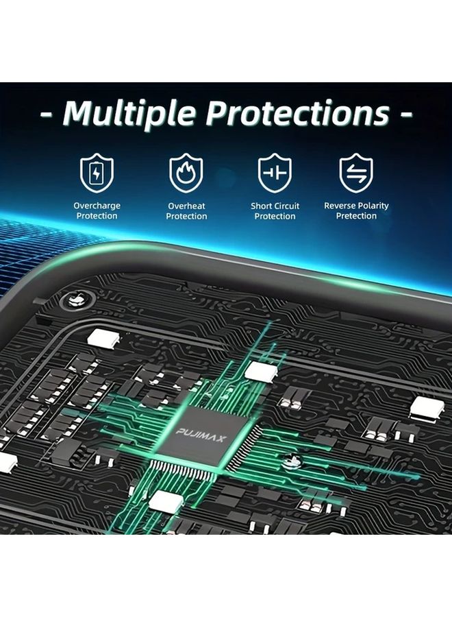 Pujimax 8 بطاريات ليثيوم قابلة للشحن AA 3400 ملي واط في الساعة وشاحن سريع بشحن 2.5 ساعة - Image 5