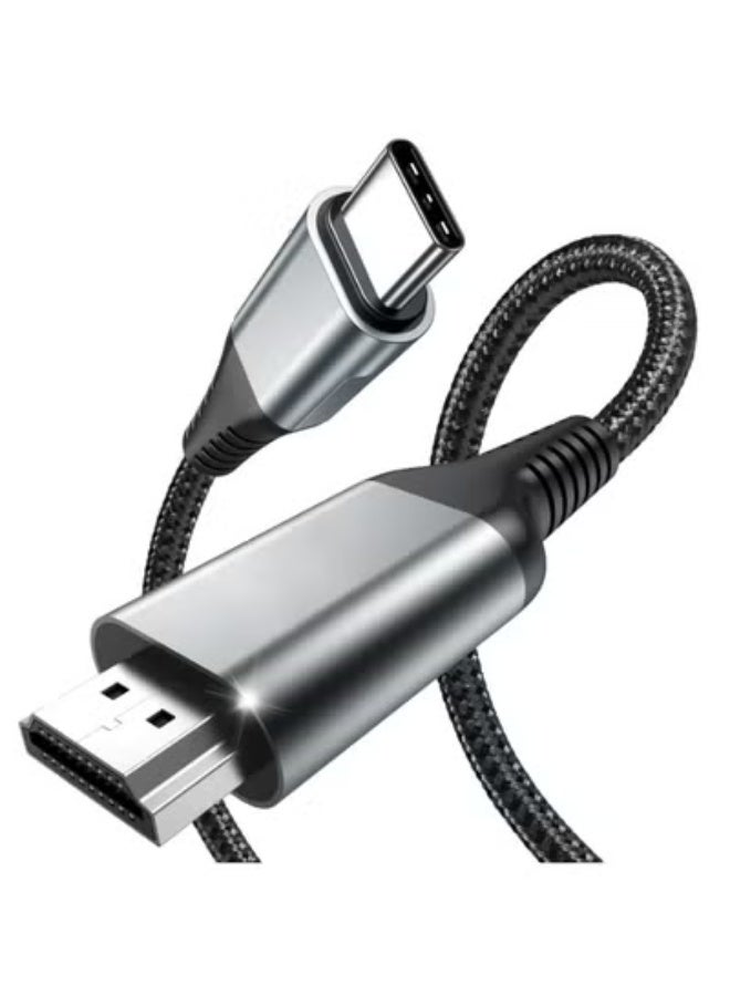 كابل USB C إلى HDMI بطول 5 متر - يدعم جودة 4K@60Hz - متين وسهل الاستخدام لتوصيل فيديو عالي الجودة - Image 1