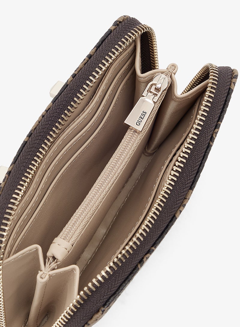 GUESS Silia Medium Zip Around Wallet - Image 4