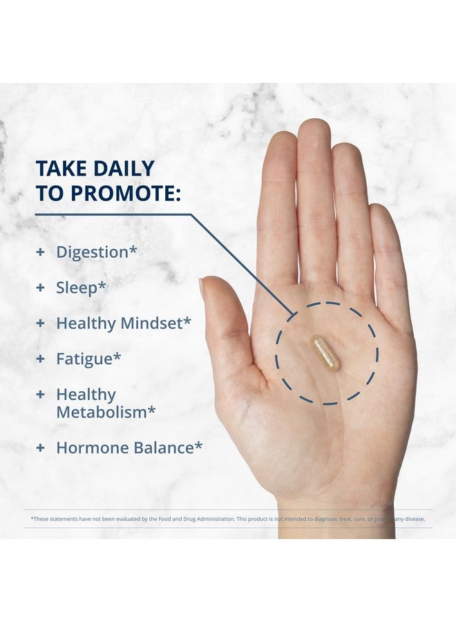 Metagenics HerWellness Naturally Balanced - Hormone Support Supplement* - Aids Sleep, Bloating, Fatigue & More* - Contains Saffron, Licorice Root & Vitamin B6-30 Capsules - Image 4