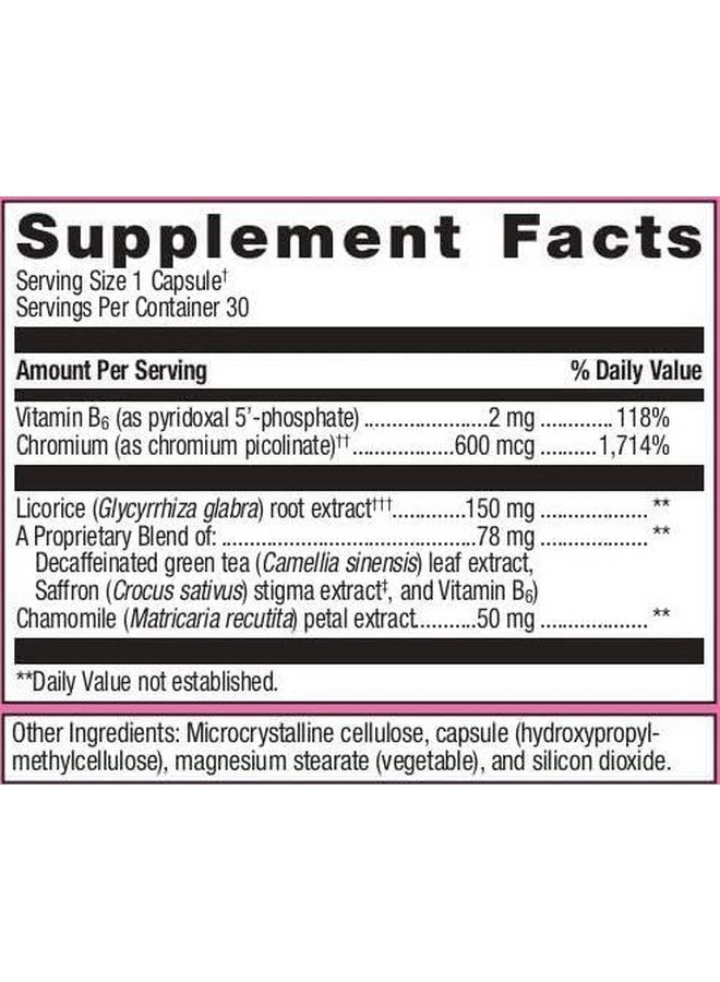 Metagenics HerWellness Naturally Balanced - Hormone Support Supplement* - Aids Sleep, Bloating, Fatigue & More* - Contains Saffron, Licorice Root & Vitamin B6-30 Capsules - Image 2