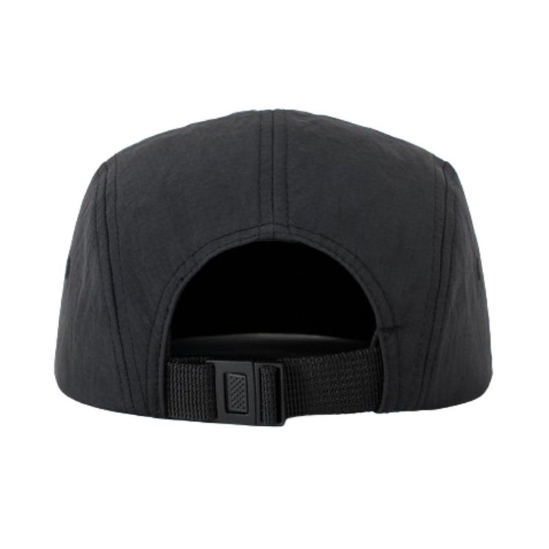 FASHIXD 5 Panel Running Hat Waterproof Nylon Sun Hat Quick Dry Plain Baseball Cap for Men Women (US, Alpha, One Size, Black) - Image 3