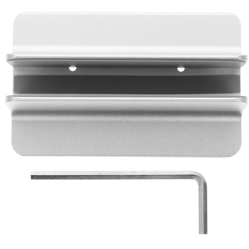 Aluminum Alloy Vertical Laptop Stand with Cooling Desktop Rack Silver Holder for Notebook Tablet - Image 2