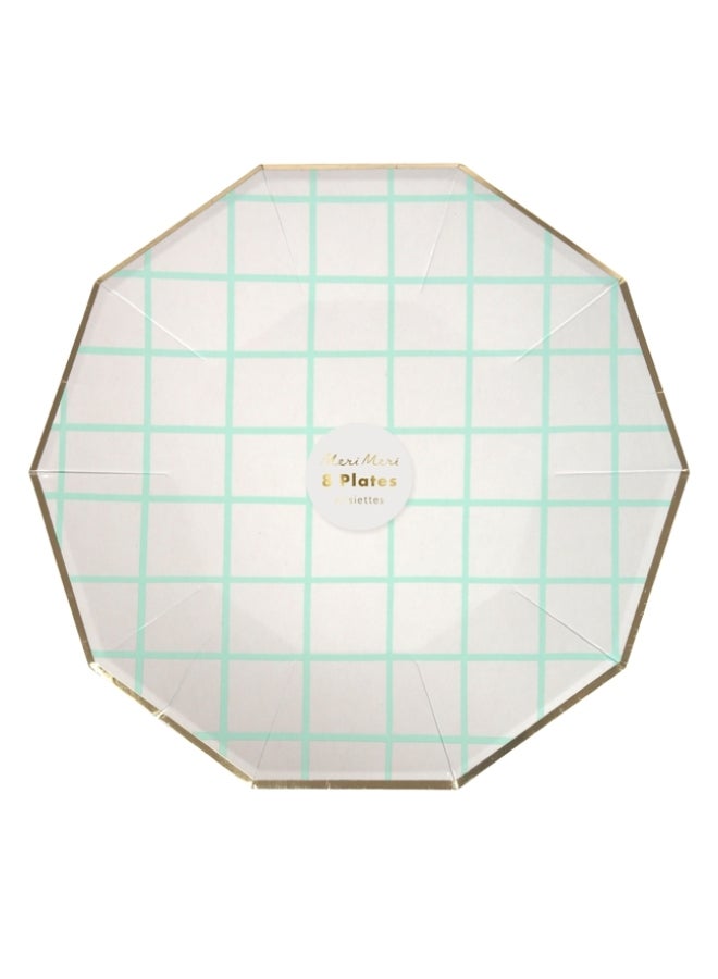 ميري ميري أطباق شبكية كبيرة باللون النعناعي