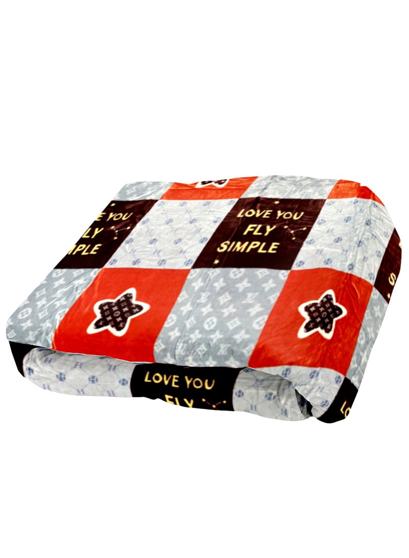 ستارجولد 1 بطانية طبقة واحدة بطانية رويال كلاودي فائقة النعومة ذات جودة أسبانية 160 × 220 سم - Image 1