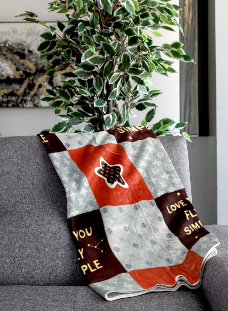 ستارجولد 1 بطانية طبقة واحدة بطانية رويال كلاودي فائقة النعومة ذات جودة أسبانية 160 × 220 سم - Image 2