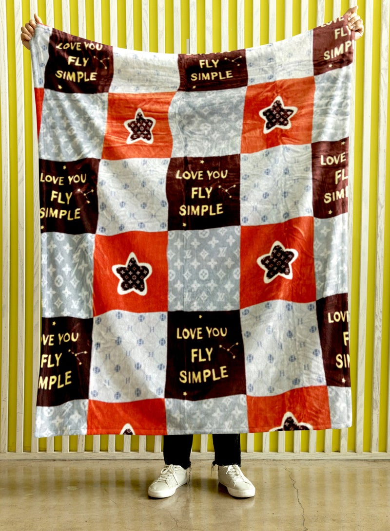 ستارجولد 1 بطانية طبقة واحدة بطانية رويال كلاودي فائقة النعومة ذات جودة أسبانية 160 × 220 سم - Image 5