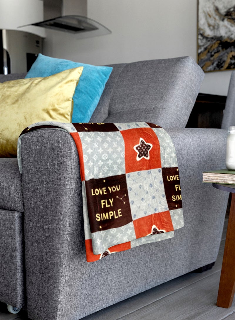 ستارجولد 1 بطانية طبقة واحدة بطانية رويال كلاودي فائقة النعومة ذات جودة أسبانية 160 × 220 سم - Image 3