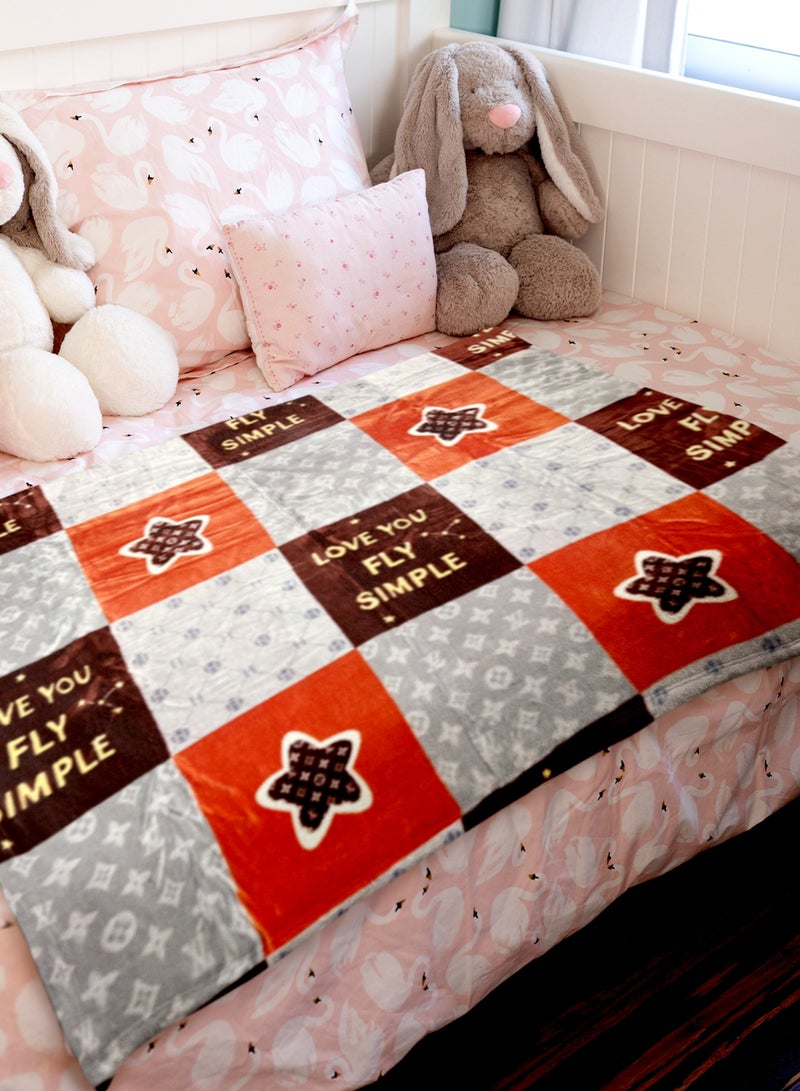 ستارجولد 1 بطانية طبقة واحدة بطانية رويال كلاودي فائقة النعومة ذات جودة أسبانية 160 × 220 سم - Image 4