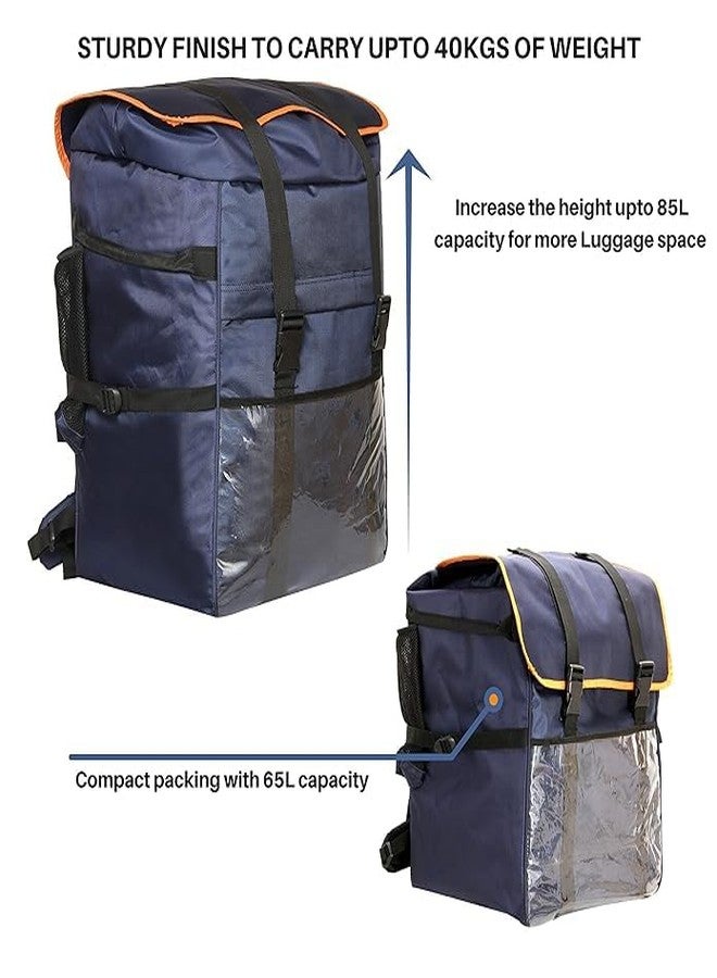 SSBC Heavy Duty Large Delivery Bag | E-Kart & Food Delivery Bag | Professional Logistics Courier Delivery Backpack I 128Litre Capacity Waterproof,26 * 13 * 16Inches with up to 40 kg Load Capacity - Image 5