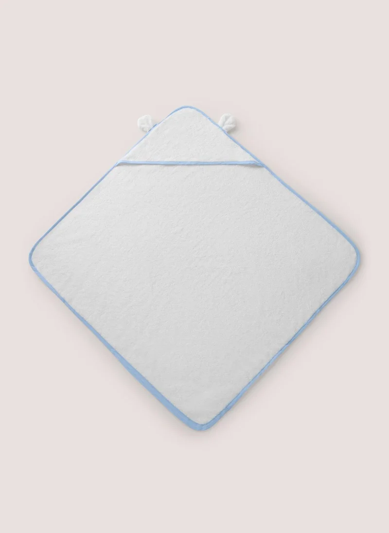 Matalan Baby White Bear Hooded Towel