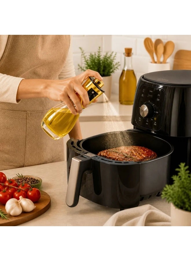 Oil sprayer for cooking, grilling, and air fryer use – Stylish refillable bottle for spraying olive oil, vinegar, or water – Versatile and ideal for salads and baking - Image 5