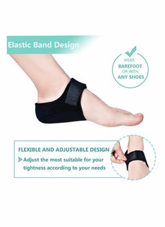 KASTWAVE واقيات الكعب، أكواب كعب جل، وسادة كعب داعمة لالتهاب اللفافة الأخمصية، آلام الكعب، وسادات الكعب رائعة لآلام القدمين، التهاب الأوتار، النتوءات العظمية، إصلاح الكعب المتشقق، للرجال والنساء (4 قطع)  - Image 2