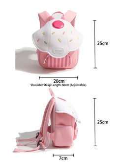 Generic Cute Mushroom Backpack for Kids,Mini Travel Bag for 1-6 Years,Perfect Kindergarten Gift，Suitable for children 60-130cm tall（pink）  - Image 5
