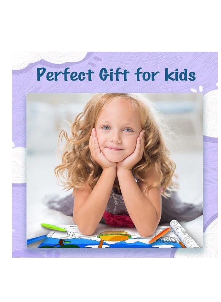 YPlus أقلام تلوين، أقلام مثلثية على شكل فستق للأطفال، غير سامة وقابلة للغسل للأطفال الصغار، لوازم فنون التلوين، تصحيح وضعية الكتابة للأطفال الصغار (12 لون) - Image 5