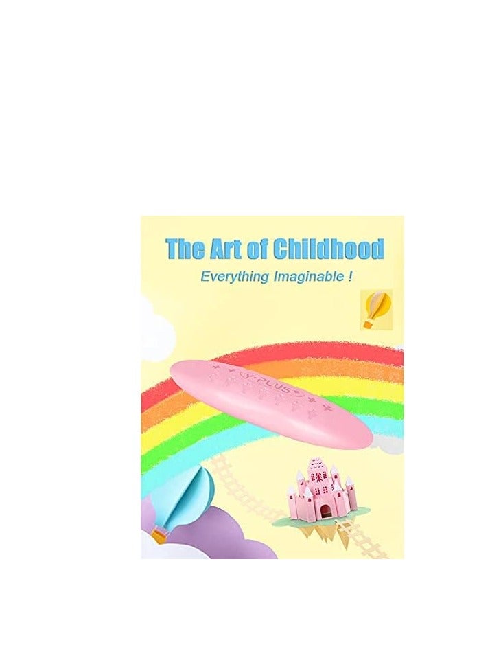 YPlus أقلام تلوين، أقلام مثلثية على شكل فستق للأطفال، غير سامة وقابلة للغسل للأطفال الصغار، لوازم فنون التلوين، تصحيح وضعية الكتابة للأطفال الصغار (12 لون) - Image 4