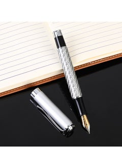 xozgdovg Student adult calligraphy pen Iridium pen tip Silver 