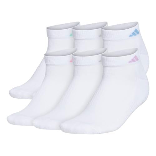 Adidas Athletic Cushioned Low Cut Socks (6-Pair) low profile fit with arch compression for a secure fit - Image 1