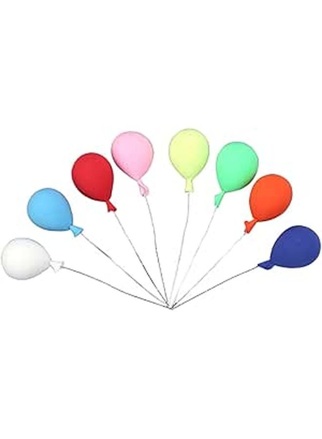 8Pcs Miniature Clay Balloons For Dollhouse Decor Realistic Design Premium Quality - Image 1
