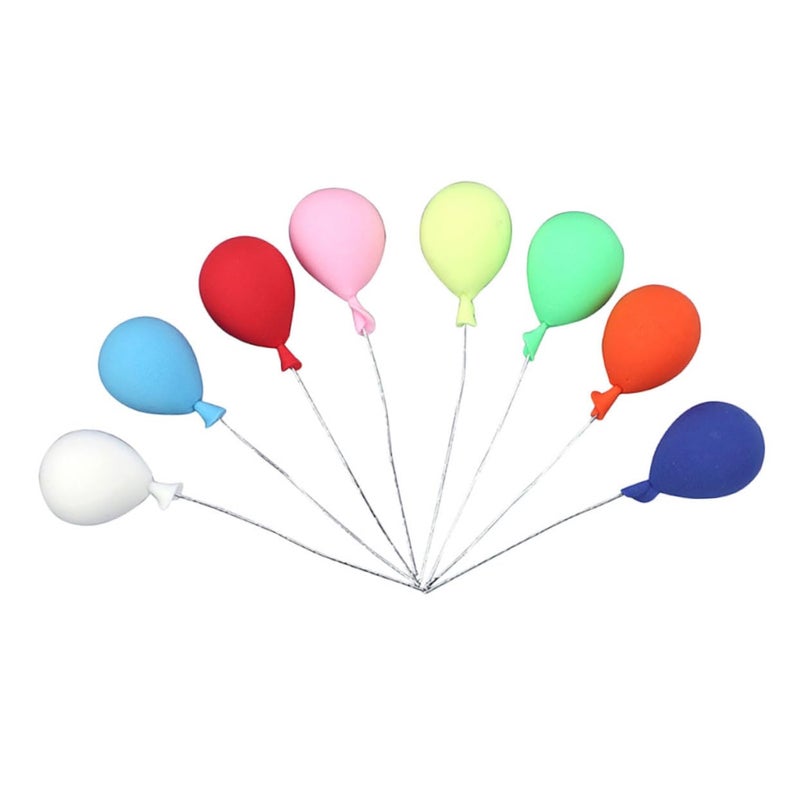 8Pcs Miniature Clay Balloons For Dollhouse Decor Realistic Design Premium Quality - Image 2