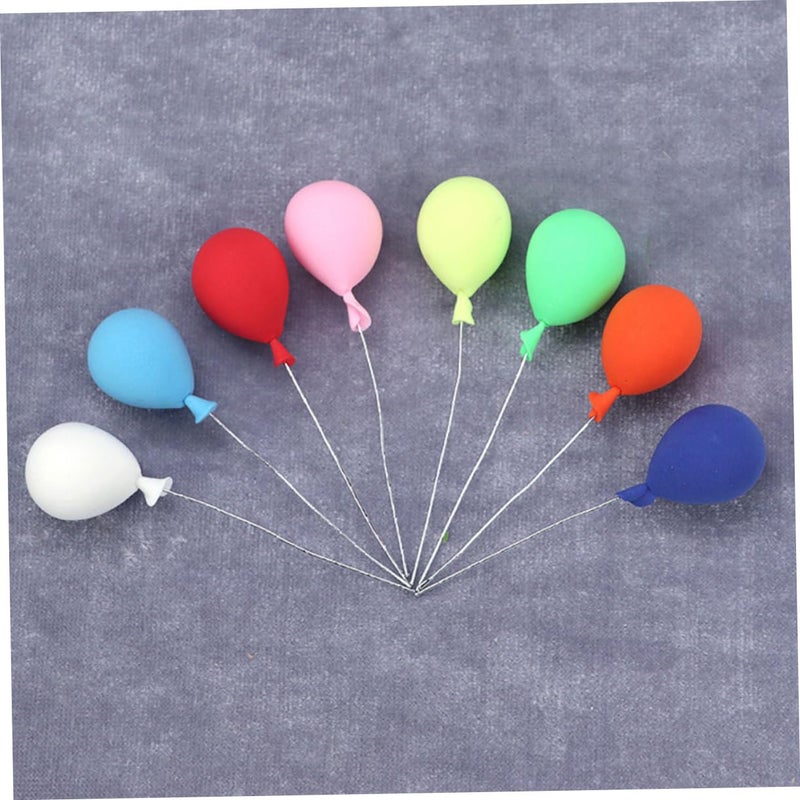 8Pcs Miniature Clay Balloons For Dollhouse Decor Realistic Design Premium Quality - Image 4