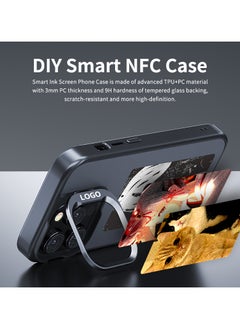 OASIS DESERT Iphone13/14 NFC Projection Ink Screen Diy Smart Phone Case  - Image 3