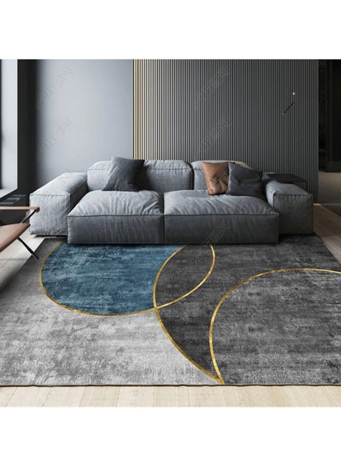 Non Slip Modern Area Rug Floor Carpet Made With High Quality Crystal Velvet With Soft Handfeel Material For Indoor Living Room Dining Room Bedroom With Beautiful Print (Size 120×160CM), Rectangle