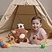 Easfan 5PCS Highland Cow Stuffed Animal 16 Lying Mommy Cow with 4 Baby Cows InsideRealistic Fluffy Scottish Plushie for Baby Girls Boys Toddlers Kids - Image 4