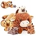 Easfan 5PCS Highland Cow Stuffed Animal 16 Lying Mommy Cow with 4 Baby Cows InsideRealistic Fluffy Scottish Plushie for Baby Girls Boys Toddlers Kids - Image 2