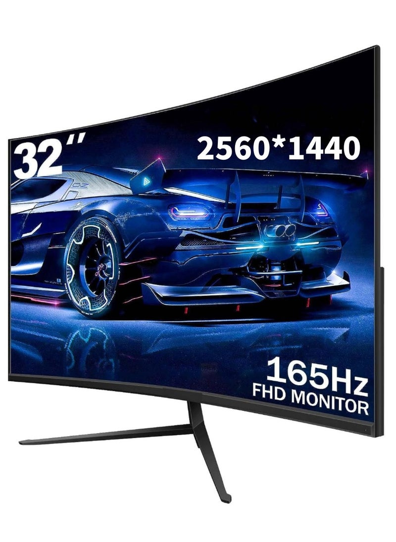 HILUKE - 32 Inch 2K Computer Monitor, IPS 1440p Monitor with Ultra-Thin Bezels, HDR10, Freesync/G-sync, HDMI/DP Ports, Tilt Adjustable, Eyecare, Ideal for Business, Office, and Casual Gaming - Image 1