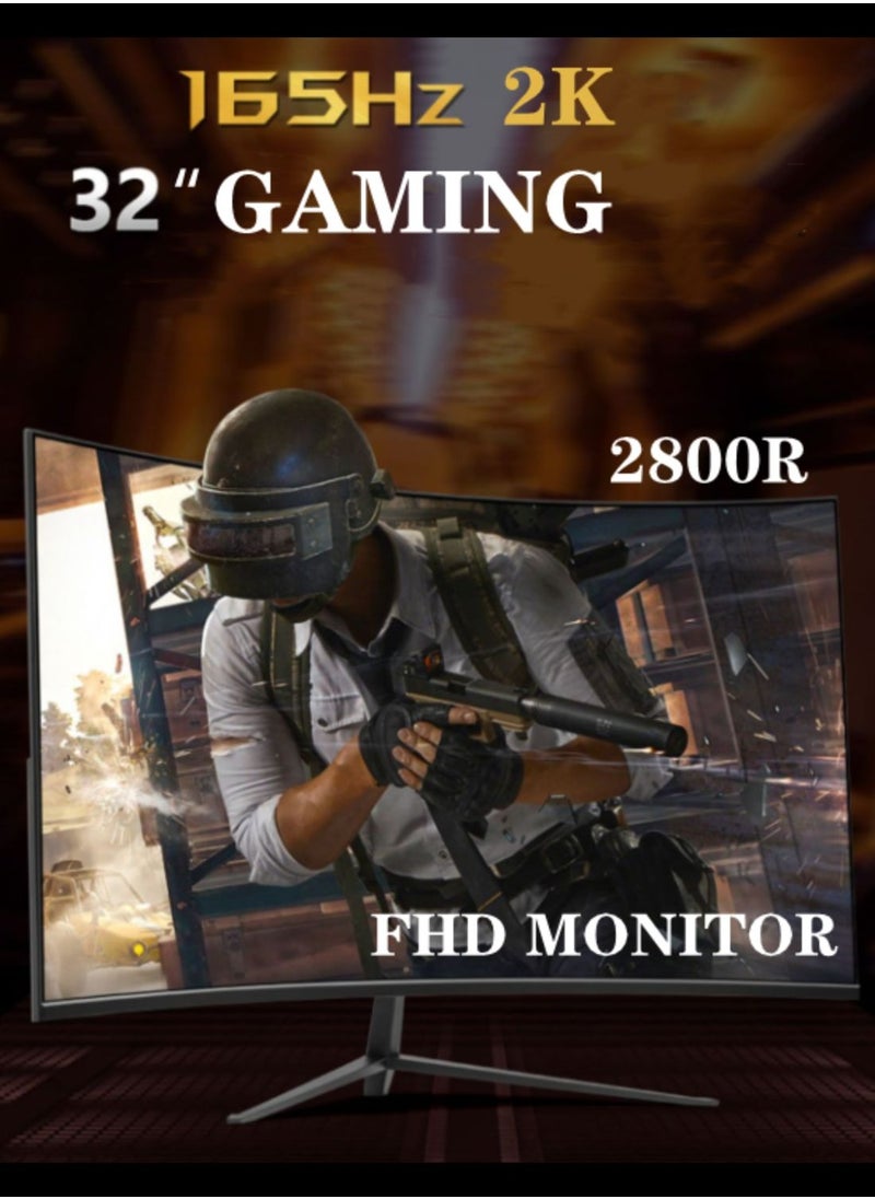 HILUKE - 32 Inch 2K Computer Monitor, IPS 1440p Monitor with Ultra-Thin Bezels, HDR10, Freesync/G-sync, HDMI/DP Ports, Tilt Adjustable, Eyecare, Ideal for Business, Office, and Casual Gaming - Image 1