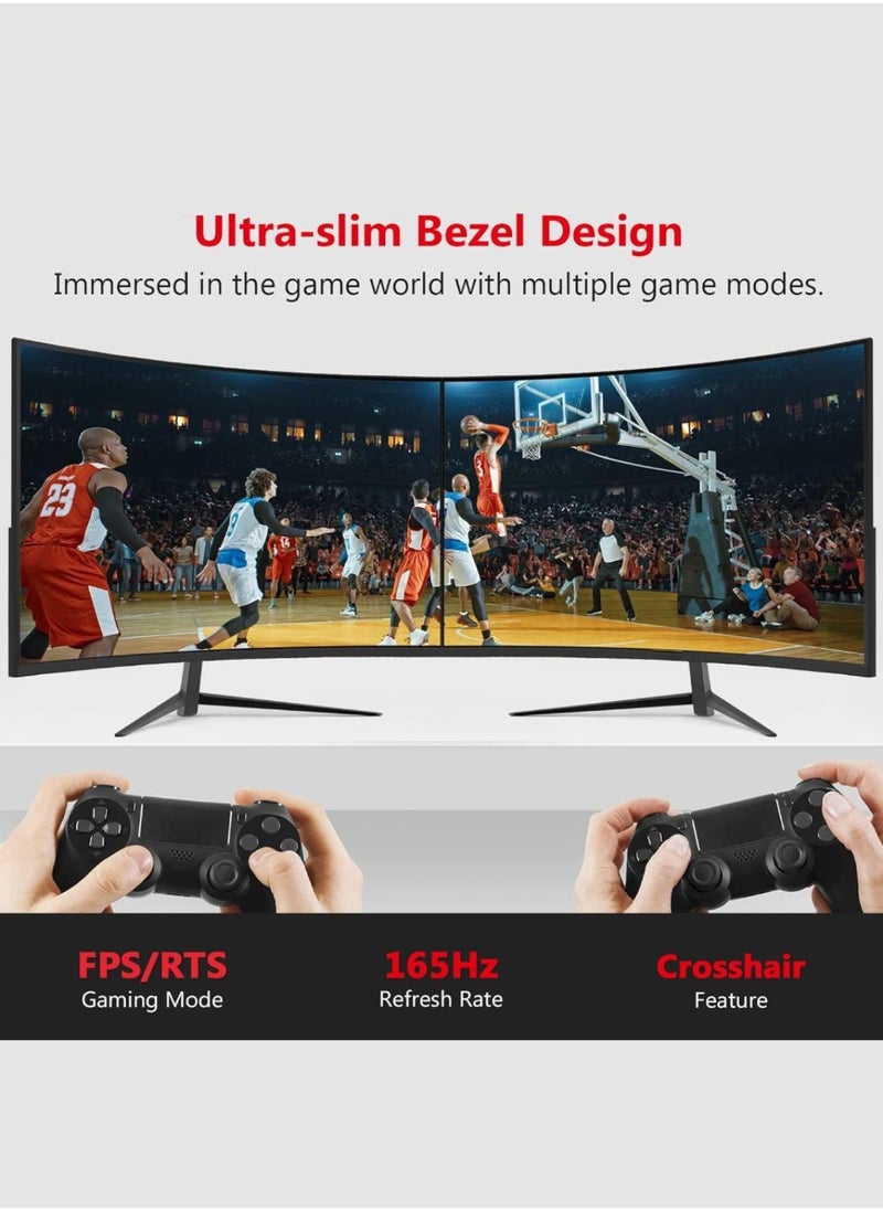 HILUKE - 32 Inch 2K Computer Monitor, IPS 1440p Monitor with Ultra-Thin Bezels, HDR10, Freesync/G-sync, HDMI/DP Ports, Tilt Adjustable, Eyecare, Ideal for Business, Office, and Casual Gaming - Image 1