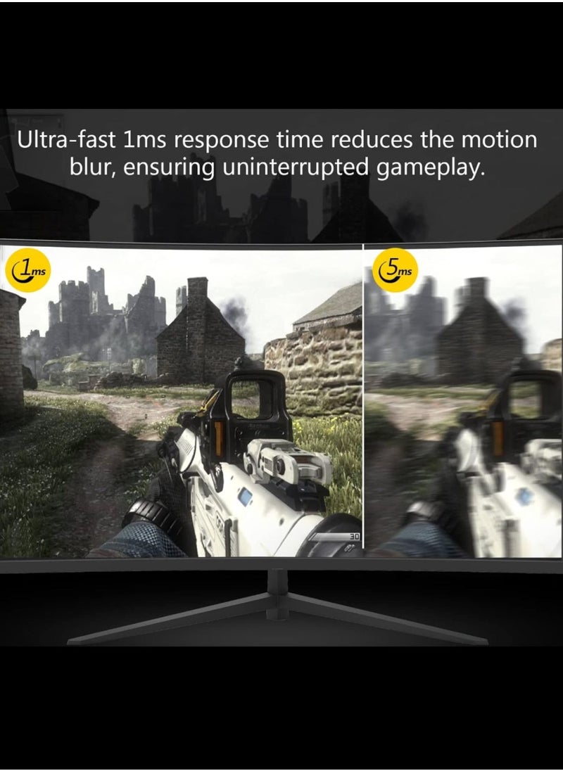 HILUKE - 32 Inch 2K Computer Monitor, IPS 1440p Monitor with Ultra-Thin Bezels, HDR10, Freesync/G-sync, HDMI/DP Ports, Tilt Adjustable, Eyecare, Ideal for Business, Office, and Casual Gaming - Image 1