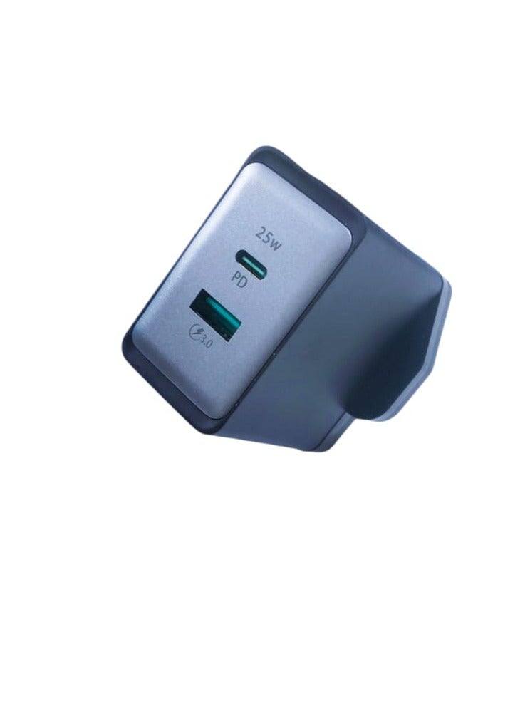 كيندو شاحن حائط عالمي 25 وات (منافذ Type-C PD+ USB) - Image 3