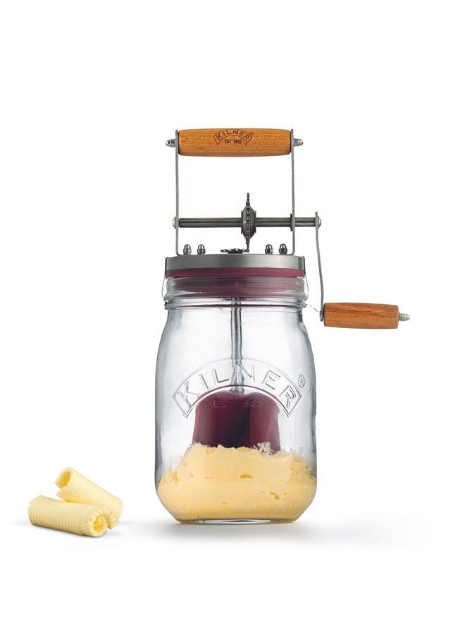 Kilner Vintage Glass Butter Churn; Delicious Homemade Butter in as Little as Ten Minutes; Large 34-Fluid Ounce Capacity Butter Churner, 1 EA - Image 1