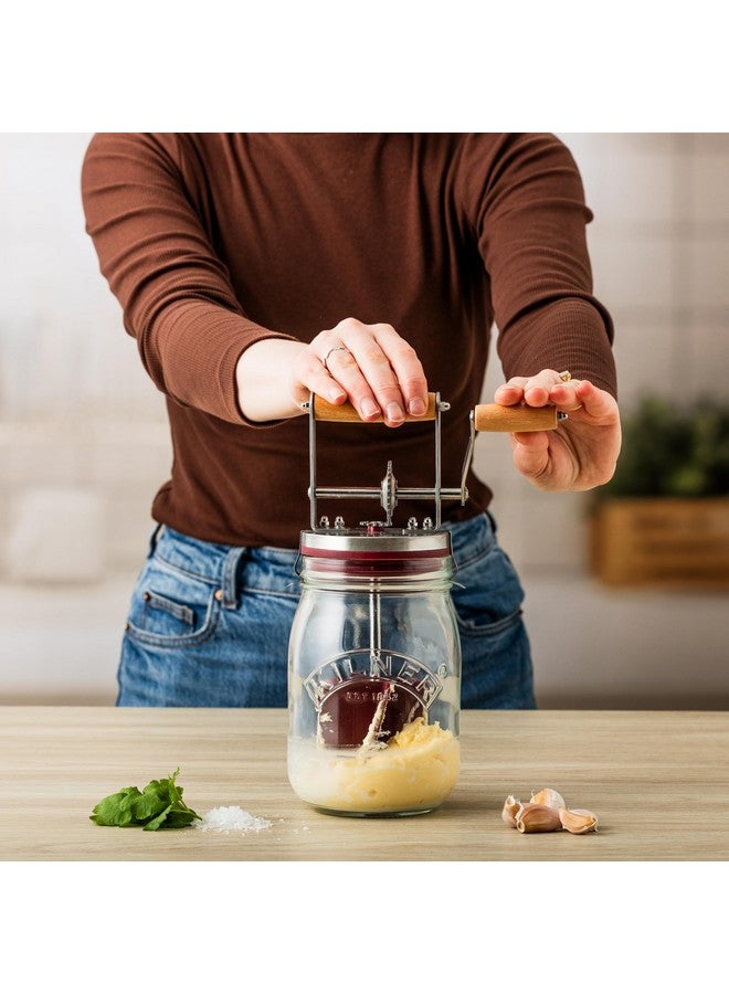 Kilner Vintage Glass Butter Churn; Delicious Homemade Butter in as Little as Ten Minutes; Large 34-Fluid Ounce Capacity Butter Churner, 1 EA - Image 4