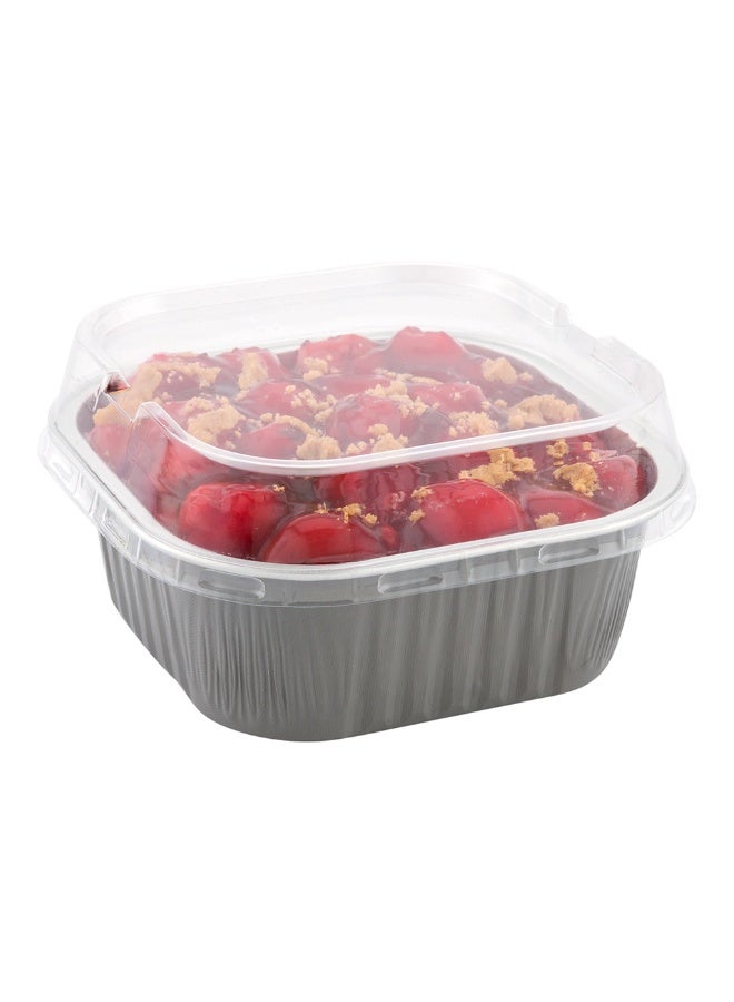 Restaurantware غطاء فقط: أغطية قبة لأكواب رامينكين القابلة للتصرف سعة 10 أونصات، 100 غطاء مربع لأكواب كريمة بروليه القابلة للتصرف - أغطية بلاستيكية شفافة لأكواب الخبز القابلة للتصرف، تباع أكواب الخبز بشكل منفصل - Image 2