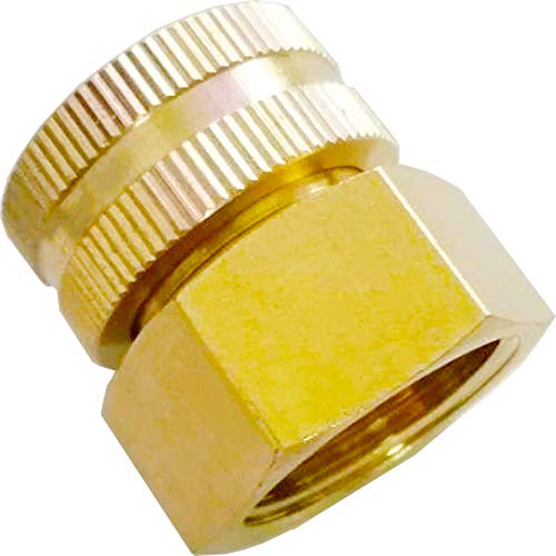YOUHO Garden Hose Adapter 3/4 NTP Female x 3/4 GHT(F) Drip Irrigation Tubing to Faucet - Reusable Connector Fittings for Most Rain Bird, Orbit, Dig, Toro, Garden Extension Repair Fitting - Image 1