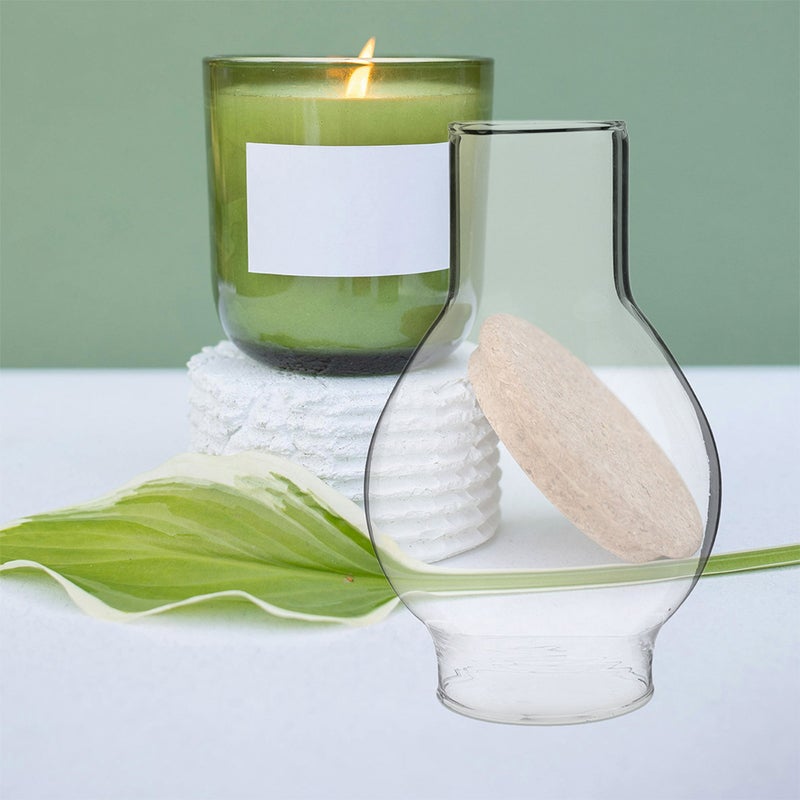 2pcs Clear Glass Candle Shade Tall Chimney Shade Windproof Holder Tube Transparent Glass Cover For Home Dining Table Accessories - Image 5