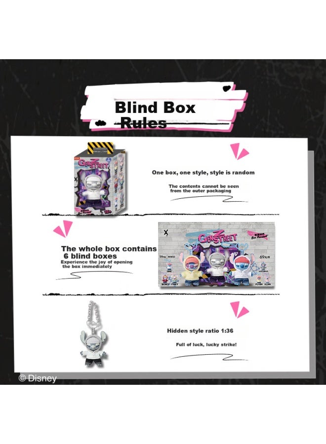 Miniso Disney Sch Genz Street Series Resin Plush Blind Box Pendant Action Figure Toy Birthday Gift - Image 3