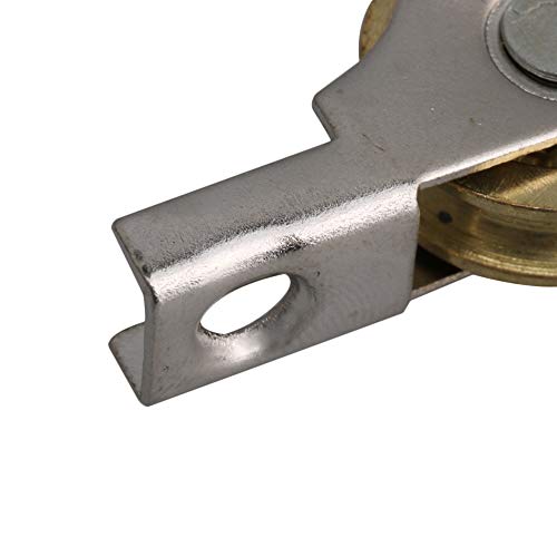 RDEXP Sliding Roller Wheel 20mm Diameter Slotted Wheel for Wardrobes Cabinet Bookcases Door Window Set of 20 - Image 5