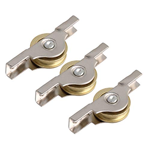 RDEXP Sliding Roller Wheel 20mm Diameter Slotted Wheel for Wardrobes Cabinet Bookcases Door Window Set of 20 - Image 2
