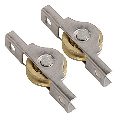 RDEXP Sliding Roller Wheel 20mm Diameter Slotted Wheel for Wardrobes Cabinet Bookcases Door Window Set of 20 - Image 3
