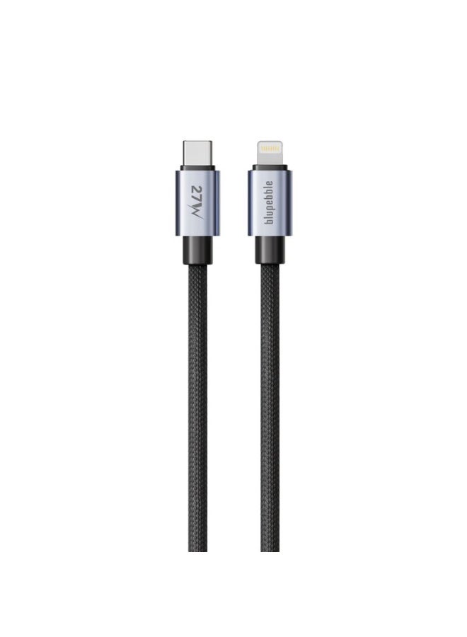 Blupebble PowerFlow 27W USB-C To Lightning Braided Cable 2M - Image 1