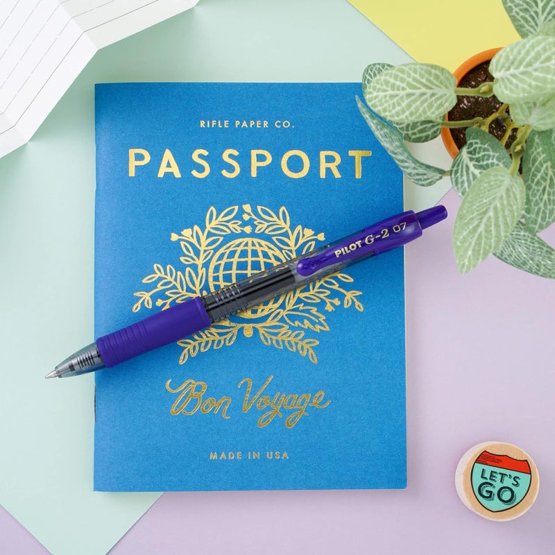 PILOT G2 Premium Gel Roller Pens, Fine Point 0.7 mm, Iris Blue Ink Pens Fine Point, Pack of 12 - Ideal for School, Journaling, and Office Writing - Image 3