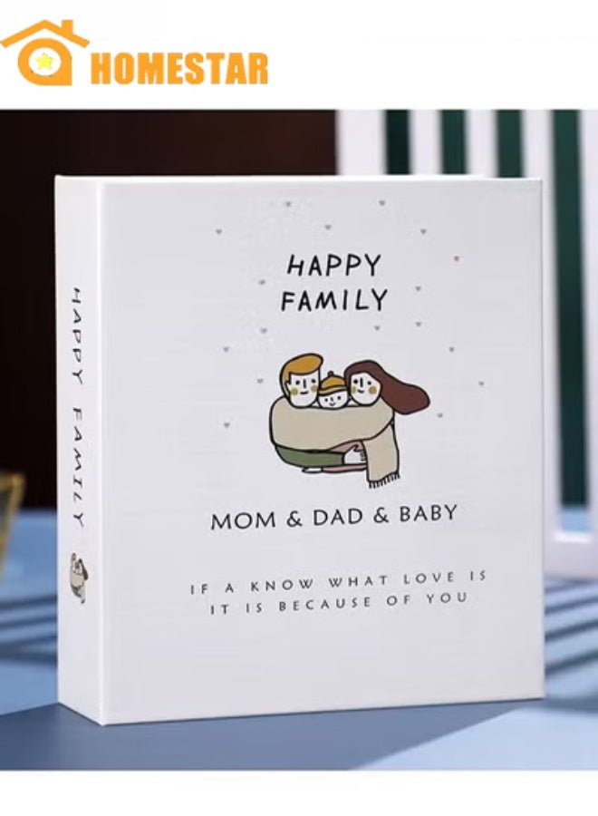 HOMESTAR 200 Pockets Stamping Photo Album for 6 Inches Photos, Portable Photo Album for Family, Wedding, Boys, Girls - Image 1