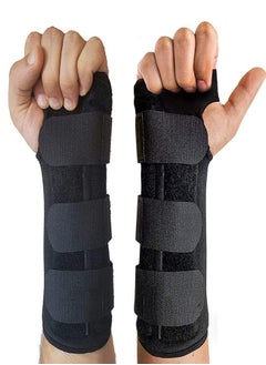 ZCM-HAPPY Wrist Support Splint, Adjustable Wrist Brace for Carpal Tunnel with 3pcs Support Belts Left and Right 2 Piece Set  - Image 1