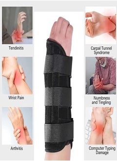 ZCM-HAPPY Wrist Support Splint, Adjustable Wrist Brace for Carpal Tunnel with 3pcs Support Belts Left and Right 2 Piece Set  - Image 4