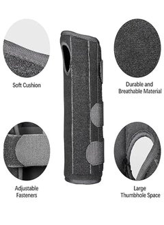 ZCM-HAPPY Wrist Support Splint, Adjustable Wrist Brace for Carpal Tunnel with 3pcs Support Belts Left and Right 2 Piece Set  - Image 3