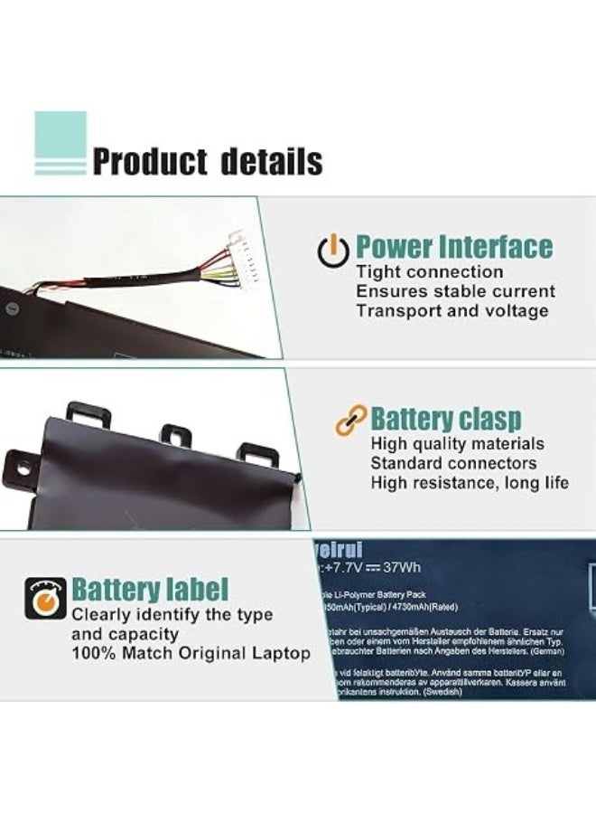 C21N1818-1 Laptop Battery 7.7V 32Wh Compatible with ASUS VivoBook 14 and VivoBook 15 Series - Image 4